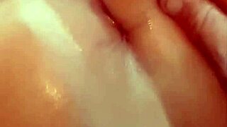 Teasing him with my ass until he rips leggings and fucks me using fingers and cock