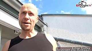 What happens when a user meets a skinny blonde German teen for couple casting and fucks her?!