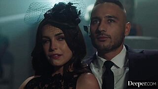 Why does latex-clad submissive brunette Chanel Camryn crave public domination with deepthroat and rimjob outdoors?