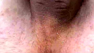 Uncut Big Tattooed Cock Cums Hands Free From Hard Anal Prolapse!