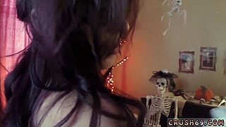 Step mom and ally's daughter nearly caught by step dad