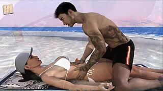 Big Tits Babe Hints at Naughty Game Play in Intertwined Scene