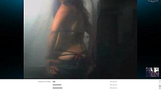 Carol banderas appears as the beautiful mexican woman in the webcam chat session.