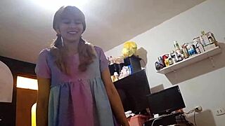 i got tricked into sucking and riding this big cock as an innocent peruvian teen with shaved wet pussy