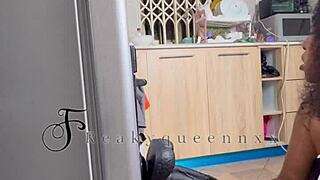 i'm that hot milf camgirl riding a 14-inch dildo on the fridge in my kitchen full vid on membership