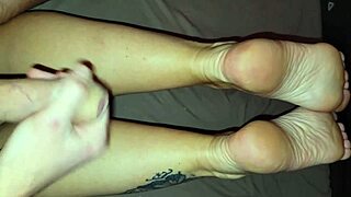 hot stepmom offers special foot fetish play with fingering