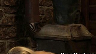 Blonde Slave With Beautiful Body In BDSM Bath Scene