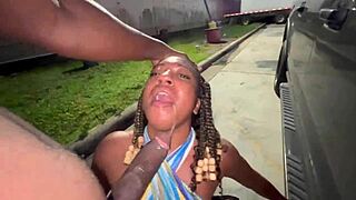 Trucker Married Girl Sucks Big Cock In Parking Lot Like Truck Stop Slut?