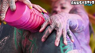 Alt girls ride intense toys and fist asses wildly!