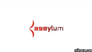 Why does this unusual sweetie end up in anus asylum for such brutal treatment and ass to mouth action?