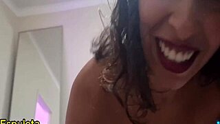 The amateur Brazilian couple filmed the Latina wife casually sucking her husband's big cock in their wet session.