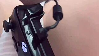 Will this curious step sister get her tight shaved pussy filled with cum after being caught masturbating?