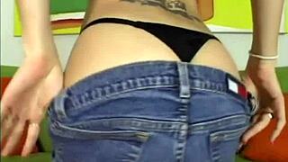 hot brunette pov casting couch and blowjob closeup with tits licking