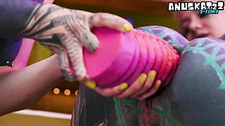 Alt girls ride intense toys and fist asses wildly!