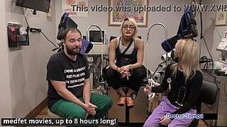 dr tampa examines channy crossfire during her yearly physical at the hospital