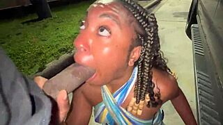 Trucker Married Girl Sucks Big Cock In Parking Lot Like Truck Stop Slut?