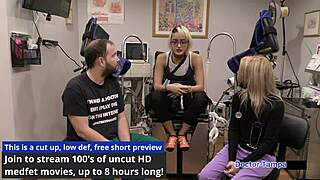 dr tampa examines channy crossfire during her yearly physical at the hospital