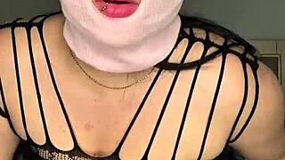 Naughty Masked Babe Pounds Her Pussy For More Pleasure!