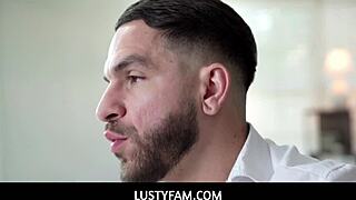 LustyFam Stepdaughter Bianca Bangs Seduces Stepdad with Cheating Blowjob Cumshot and Taboo Fucking Surpassing Stepmom's Pleasures