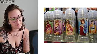 Big tits bbw babe in dress plays with unidentified fucking objects and toys