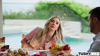 Anal-Curious Blonde Haley And Hubby Explore Toys With Deepthroat Blowjob And Cum In Mouth Action