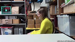 Big Tits Blonde Teen Spreads Pussy On Office Desk For Hardcore Cowgirl Riding With Big Cock