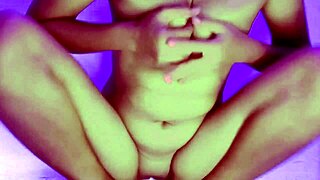 Schoolgirl shows cam session with boyfriend, water cum outside.