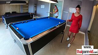 amateur thai teen with big boobs licks and handles monster cock skillfully