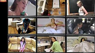 I experience this freshman getting a mandatory Hitachi orgasm in POV with Ditria Rose backstage.