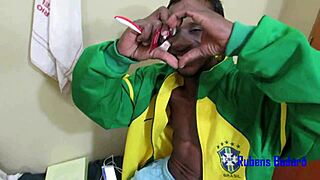 Behind the scenes, Ariella Ferraz joins Brazilian gang bang action