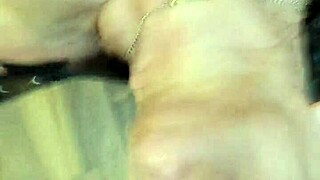 I blast cum in her mouth while buddy fucks her ass!