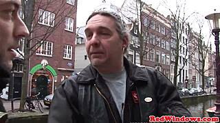 Dutch Hooker In Lingerie Bent Over For Doggystyle Until Tourist Sprays Cum