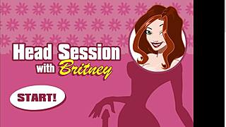 Britney Games Compilation Explodes with Bent Over Blowjobs and Flashing!