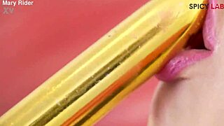 young woman spreads her natural small tits and wet pussy in solo session