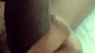 Jill Wettmout Sloppy Blowjob Close Up on Big Black Cock Until Cum?