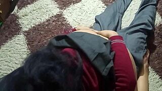 hey, this mexican college student in uniform bends over for homemade doggystyle creampie from her classmate? she traded exam copy for intense bedroom pounding on her long hair latina girlfriend body.