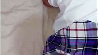 innocent mexican student gets creampied by neighbor in homemade first time