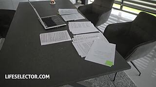 Pov Coworker Sata Jones Bent Over and Fucked Hard by Pervy Boss in Office Missionary