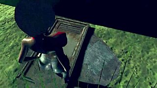 lets play last rest area with ebony elegance and redhead action