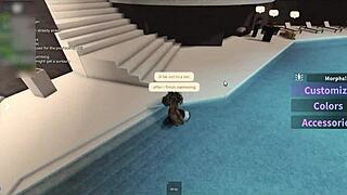 Latina Tans by Pool and Ends Up Sucking Three Big Cocks!