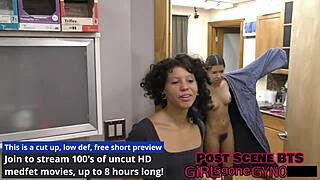 Why Does This Latina Nurse In Gloves Spread And Gape During Hospital Backstage Tickling?