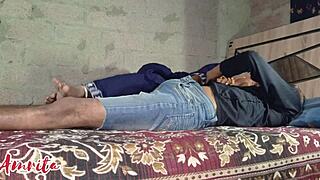 Why settle for regular wife sex when bhabhi gets fucked hard at night in the house by roommate?