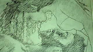 In this sketch, a couple engages in foreplay while she wears lingerie. The scene builds tension slowly.