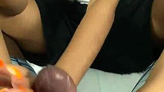 Black babe gives footjob to bbc neighbor 😏