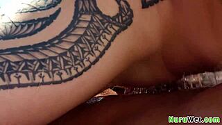 I love giving this big booty outdoor nuru massage in the truck to a tattooed client with wet handjob action