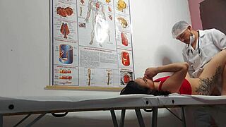 ginecologista, stick your finger in my ass and fuck this brazilian patient's tight wet pussy hard.