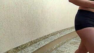 Watch this curvy Brazilian housewife provoke the gas delivery guy until he covers her in cum!