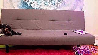 Kimber Lee Inserts Buttplug In Big Ass Before Drilling Huge Clit And Pussy Lips Solo In Lingerie For Mature Milf Masturbation