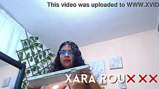 me masturbo FRENTE al espejo with big ass latina riding dildo