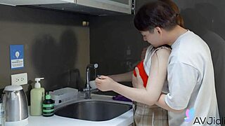 Why is Chinese housewife Sakura sucking cock before sex?